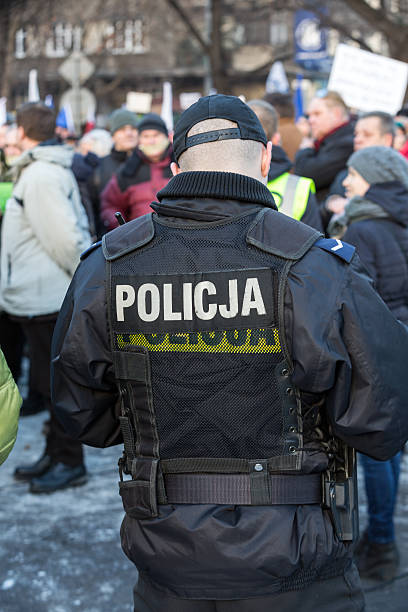 Cracow - The demonstration  of   KOD  for free media Cracow, Poland - January 9, 2016:  -  The demonstration of the Committee of the Defence  of the Democracy  KOD  for free media /wolne media/ and democracy against PIS government. Cracow , Poland solidarity labor union stock pictures, royalty-free photos & images