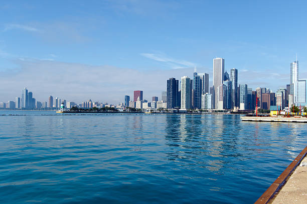istock Chicago Skyline and Lake Michigan 504227182