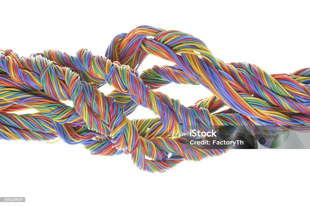 Abstract Computer Cable Connection Multicolored Network Computer Cables Stock Photo - Download Image Now ...
