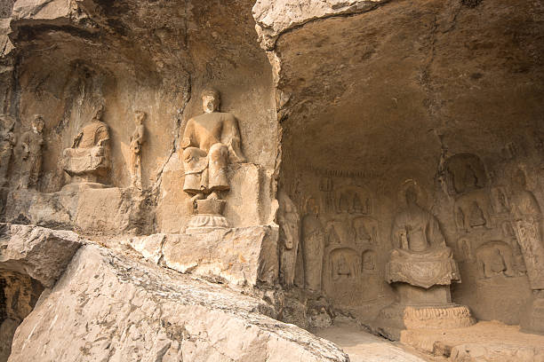 istock Longmen Grottoes with Buddha's figures 504239947