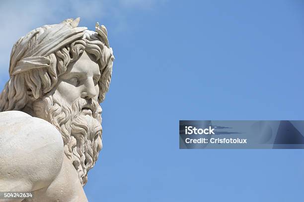 River Ganges Statue As Greek God Stock Photo - Download Image Now - Zeus, Statue, Jupiter - Roman God