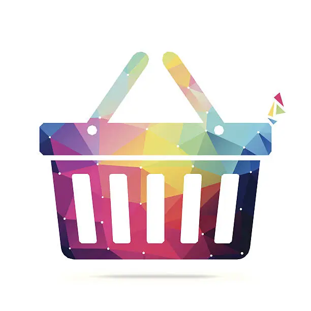 Vector illustration of Abstract Shopping Basket