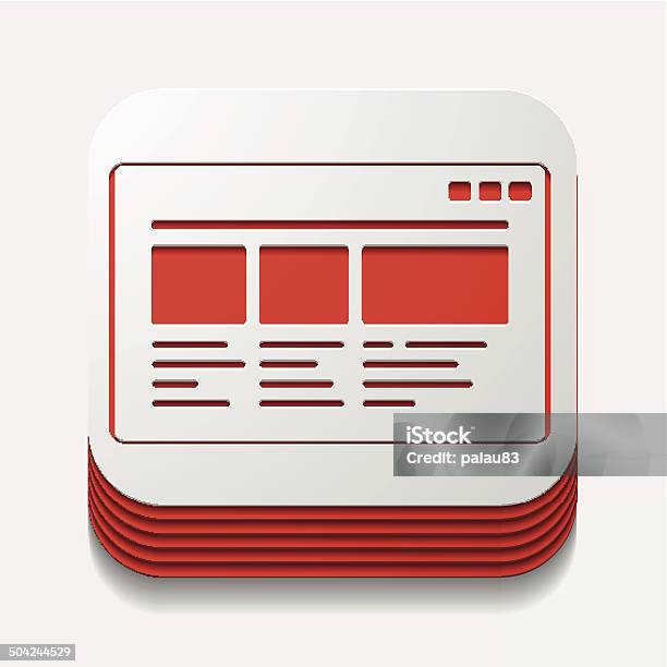 Square Button Computer Interface Square Button Interface Stock Illustration - Download Image Now ...