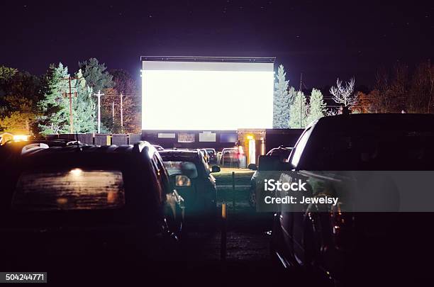 Drivein Movie Stock Photo - Download Image Now - Drive-in Movie, Movie Theater, Film Industry