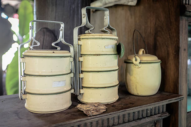 istock Metal tiffin, Thai food carrier 504248738