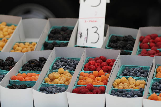 istock Raspberries for Sale 504250516