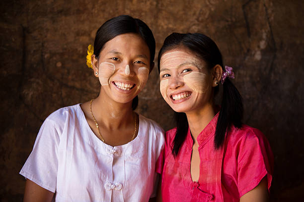 istock Two young Myanmar girls 504253584
