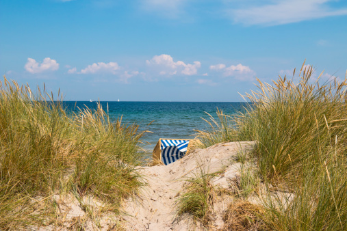 Dunes on the island of Borkum, Germany