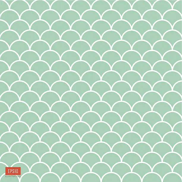 Vector illustration of Fish scale pattern