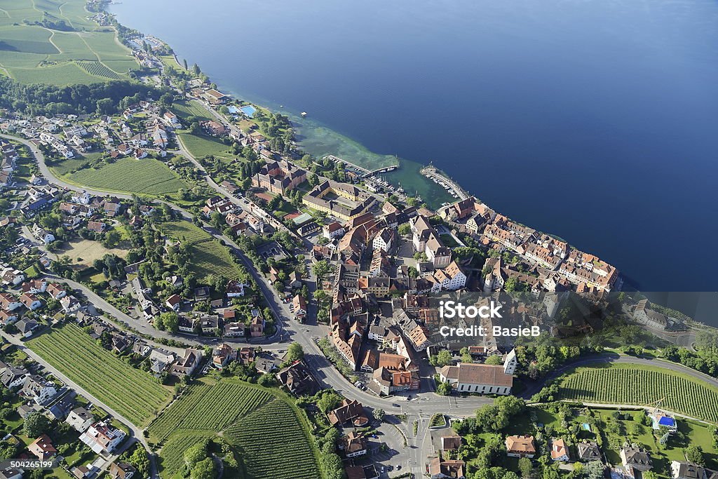 Luftbild von Meersburg - Lizenzfrei Bodensee Stock-Foto