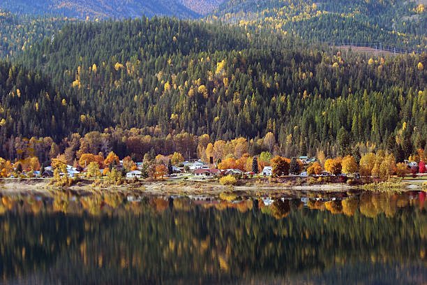 Cтоковое фото Осеннее Озеро Рефлекшн