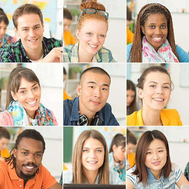 Multi-ethnic group of young people.