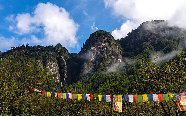 Taktsang, Paro province Bhutan Sep 2015. stock photo