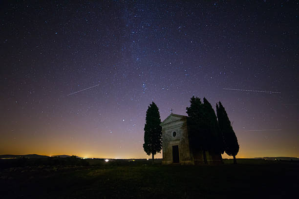 istock Starry Sky over Church 504273574