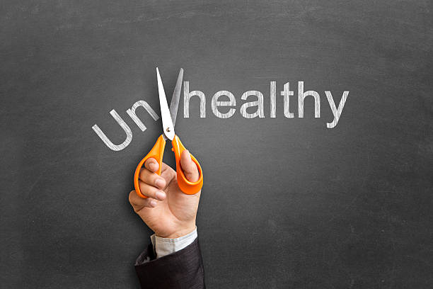 istock Cut healthy from unhealthy 504273996