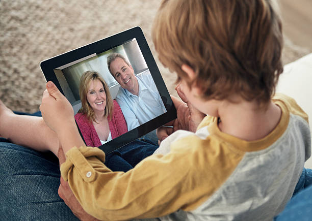 istock Chatting to granny and grandpa 504274884