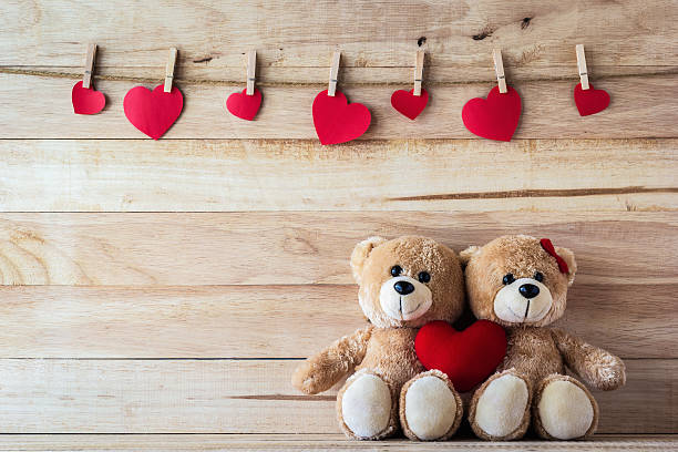 heart shape teddy bear