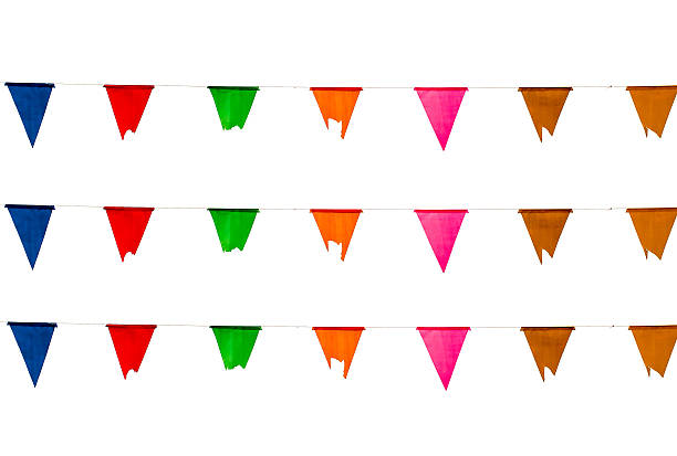 istock colorful of triangle flag on white background. isolated 504277576