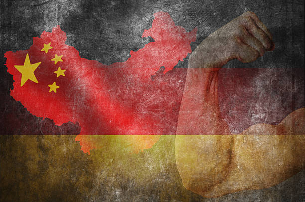 istock Flags of  China and Germany. 504280834