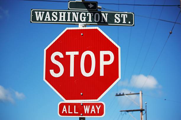 istock STOP Sign Washington Street 504281812