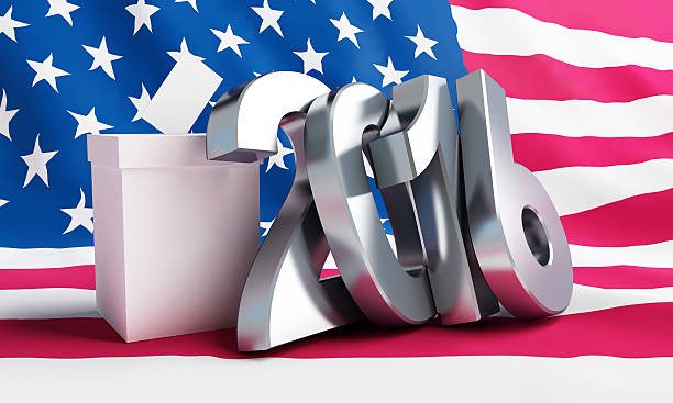 istock presidential election USA in 2016 white background 504283902