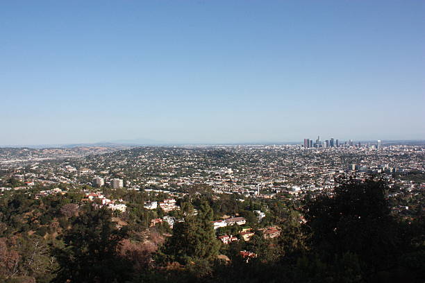 istock Downtown Los Angeles view from Griffith Park, USA 504284478