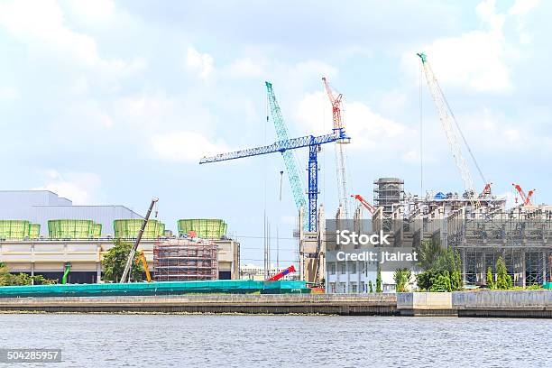 Planta De Energía Y Construcción Foto de stock y más banco de imágenes de Acero - Acero, Arquitectura, Buque