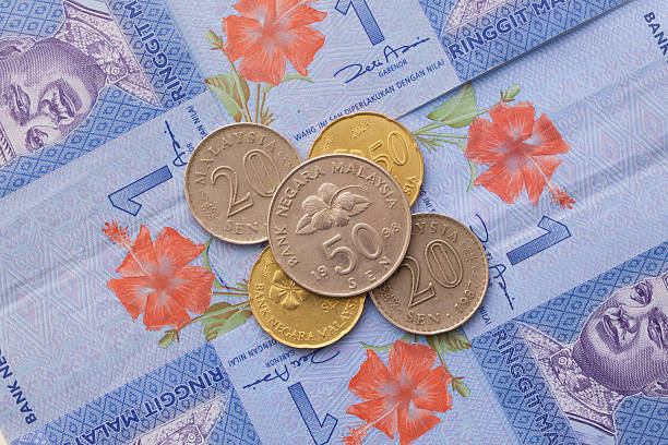 istock Banknote and Coins of  Ringgit of Malaysia 504287584