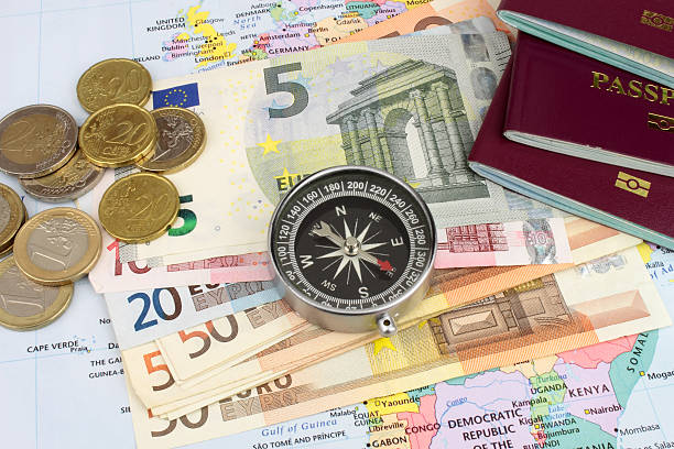 Travel Money Euro stock photo