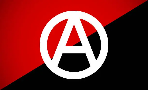 Vector illustration of Anarchy symbol