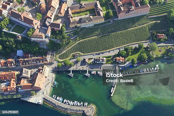 Luftbild Von Meersburg Stockfoto und mehr Bilder von Bauwerk - Bauwerk, Blau, Bodensee