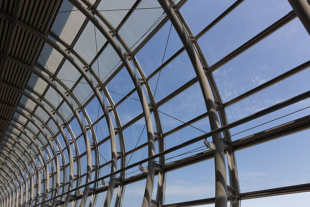 istock Modern architecture with blue sky in an airport 504291409