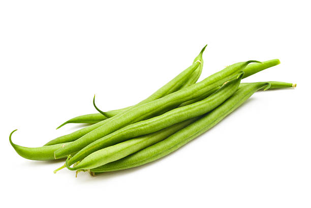 istock Green beans isolated on a white background 504292791