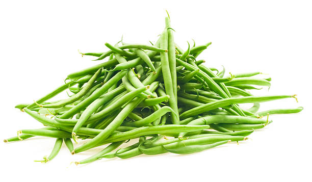 istock Green beans isolated on a white background 504292793