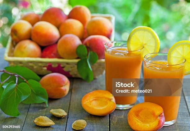 Apricot Juice Stock Photo - Download Image Now - Apricot, Backgrounds, Cocktail