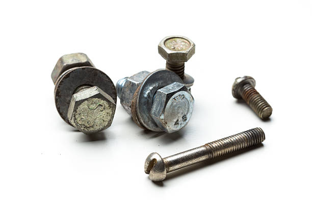 istock screw isolated on the white backgrounds 504302208