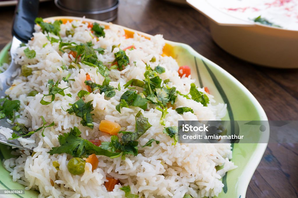 Paulo Rice Indian Vegetable Pulao Dish With Rice And Vegetables Stock Photo ...
