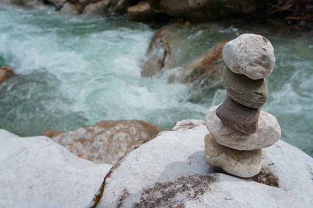 istock Tower of Rocks at a river 504303340