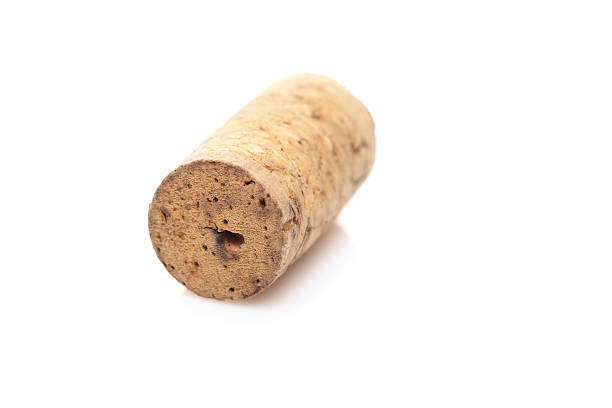 istock Champagne cork stopper on white background 504304156