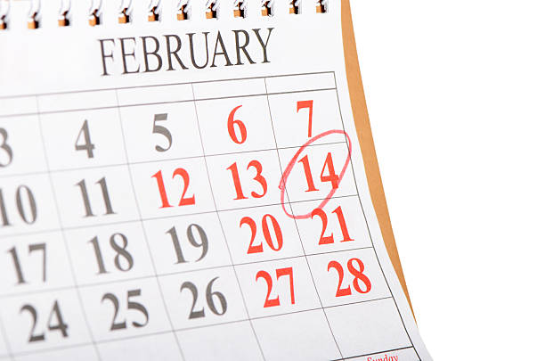 istock Calendar with St. Valentine date 504306548