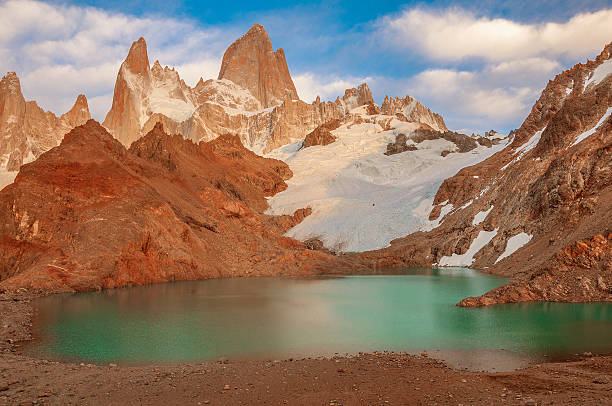istock Amazing sunrise by Fitz Roy mountain. 504306752