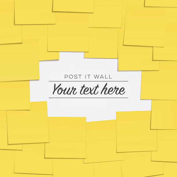 2,000+ Sticky Notes On Wall Stock Illustrations, Royalty-Free