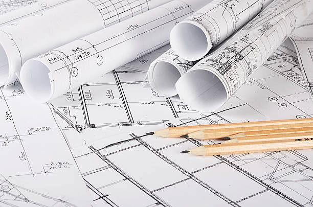 istock The projects of houses a background 504308866
