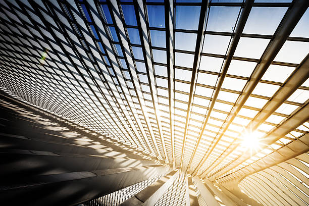 istock Sun Is Breaking Through Windows In A Modern Building 504309524