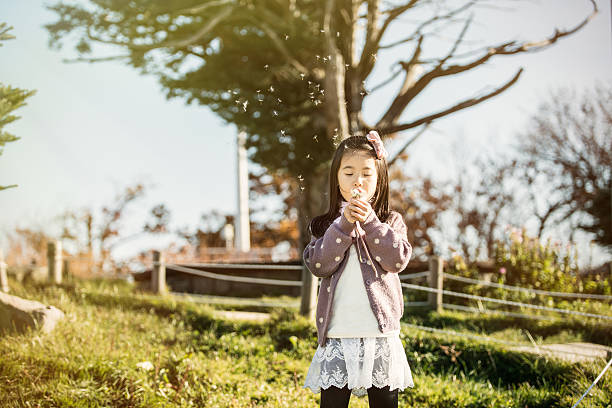 istock child blowing a dandelion in a park 504310330
