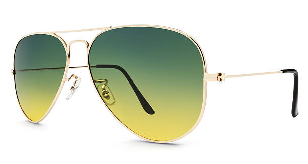 aviator sunglasses isolated on white background