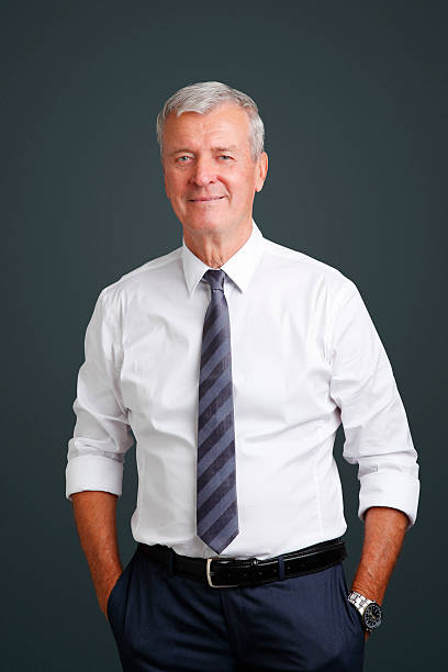 istock Senior businessman portrait 504313458