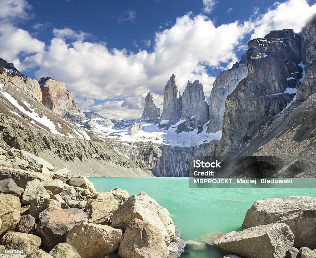 Torres del Paine mounatains, Patagonia, Chile Torres del Paine mountains, Patagonia, Chile Andes Stock Photo