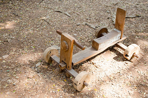 istock Wooden kid car 504314142