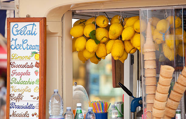 istock Lemon ice cream kiosk in Capri 504315325